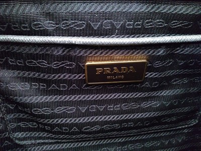 Lot 421 - A Prada Saffiano Lux Graphite leather bag