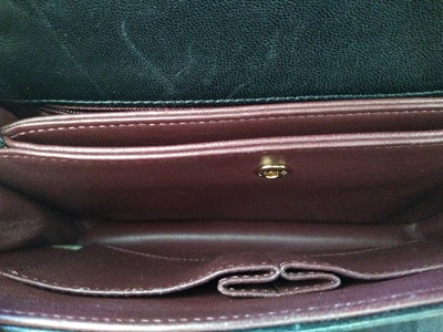 Lot 410 - A Chanel black chevron flap bag