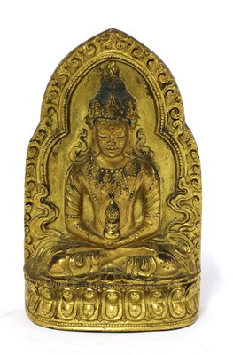 Lot 62 - A Chinese gilt bronze bodhisattva