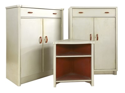 Lot 538 - An Art Deco aluminium mounted bedroom suite