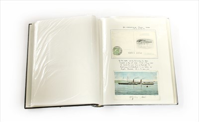 Lot 15 - An album of shipping postcards