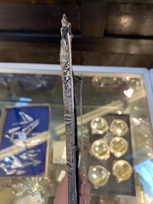 Lot 82 - A French First Empire white metal photograph frame