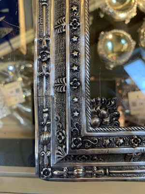 Lot 82 - A French First Empire white metal photograph frame