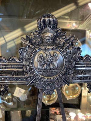 Lot 82 - A French First Empire white metal photograph frame