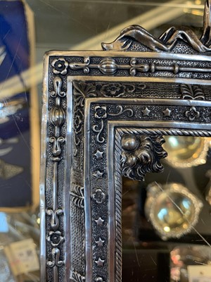 Lot 82 - A French First Empire white metal photograph frame