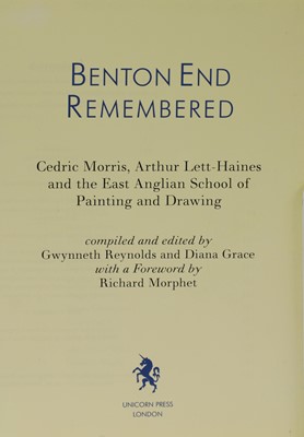 Lot 21 - Eight books on artists at Benton End