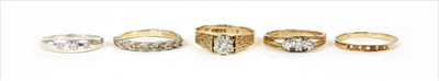 Lot 64 - Five diamond rings