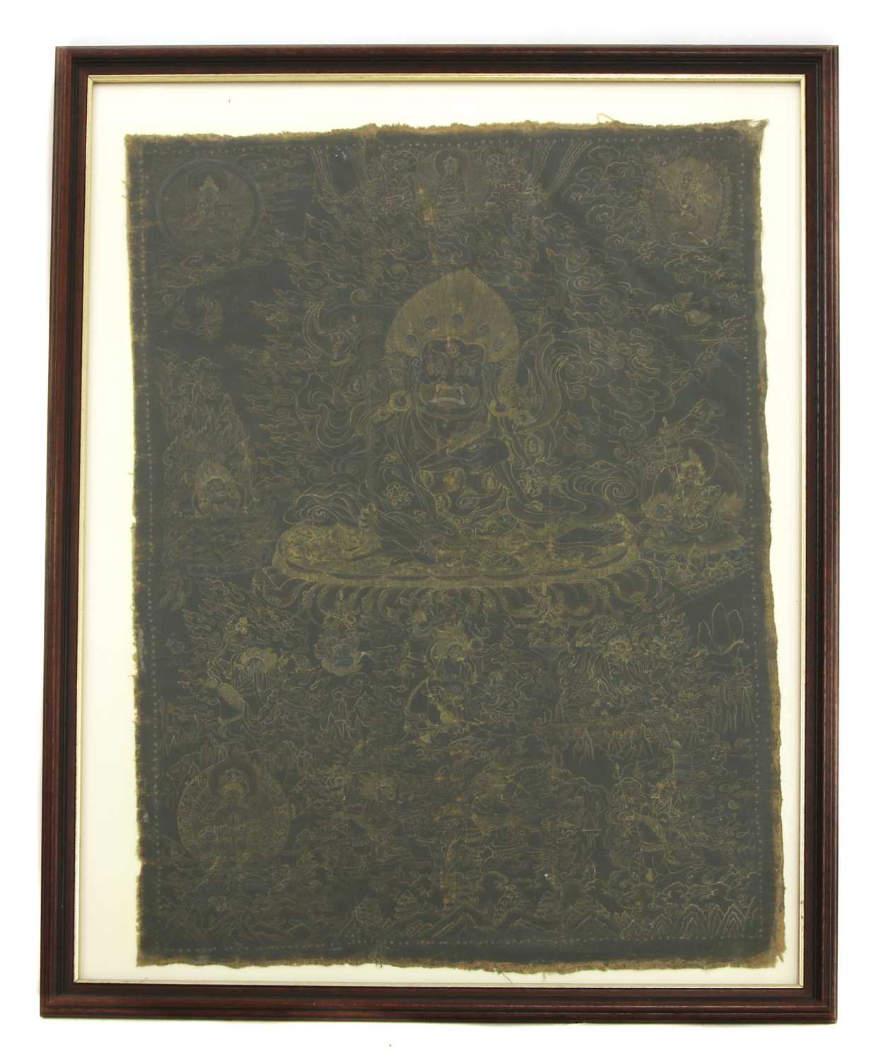Lot 65 - A Tibetan thanka