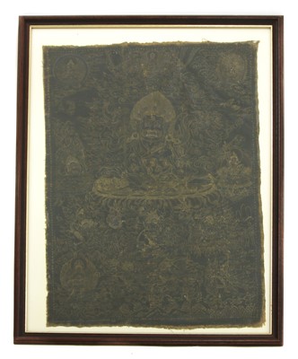 Lot 65 - A Tibetan thanka
