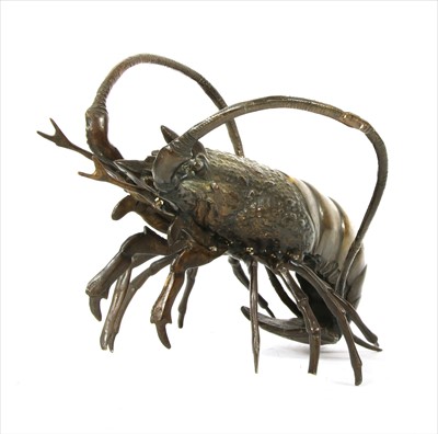 Lot 263 - A Meiji style bronze