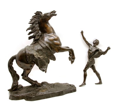 Lot 416 - After Bonheur, abronze Marley horse