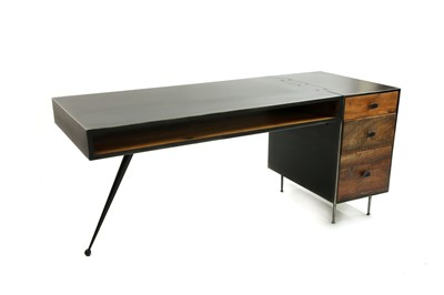 Lot 550 - A contemporary metal and wood desk