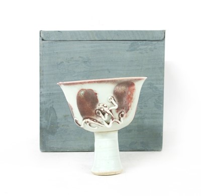 Lot 115 - A Chinese copper red cup