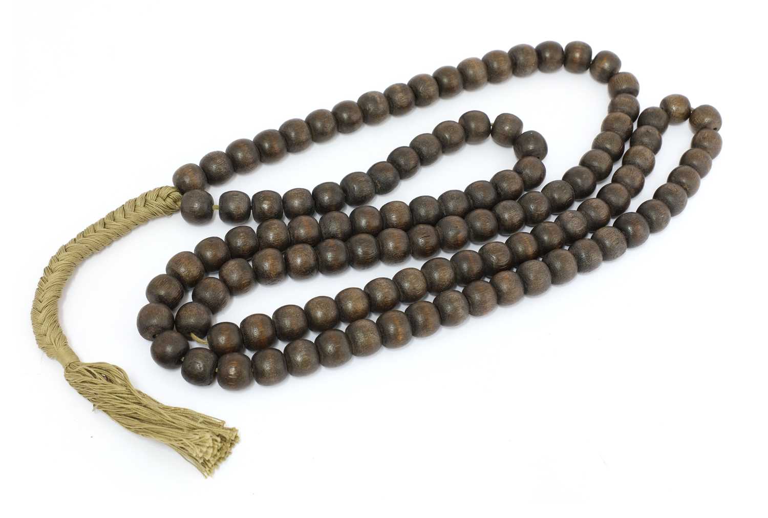 Lot 222 - A string of Chinese wooden beads