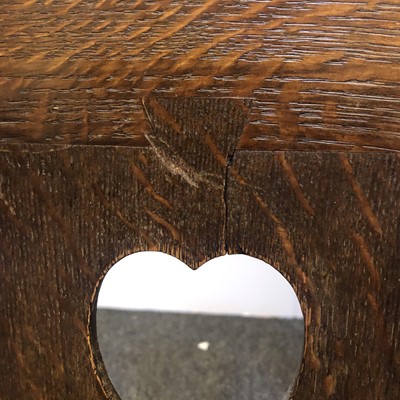 Lot 224 - A pair of rare Arts and Crafts oak armchairs