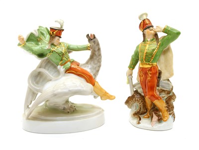 Lot 557 - A Hungarian Herend porcelain figure