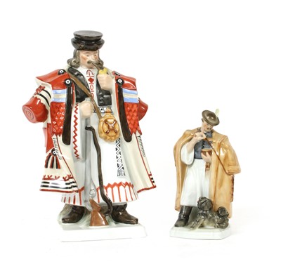 Lot 208 - A Hungarian Herend porcelain figure