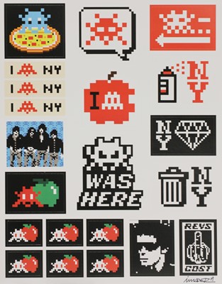 Lot 352 - Invader (French, contemporary)