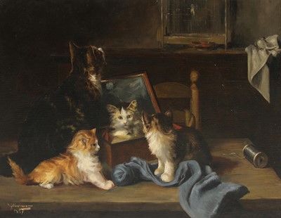Lot 300 - Circle of Henriette Ronner-Knip (Dutch/Belgian, 1821-1909)