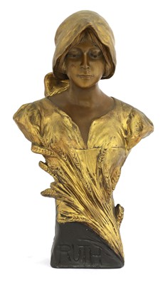Lot 81 - A Goldscheider terracotta bust of Ruth