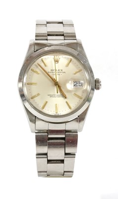 Lot 527 - A gentlemen's stainless steel Rolex 'Oyster Perpetual Date 1500' automatic bracelet watch