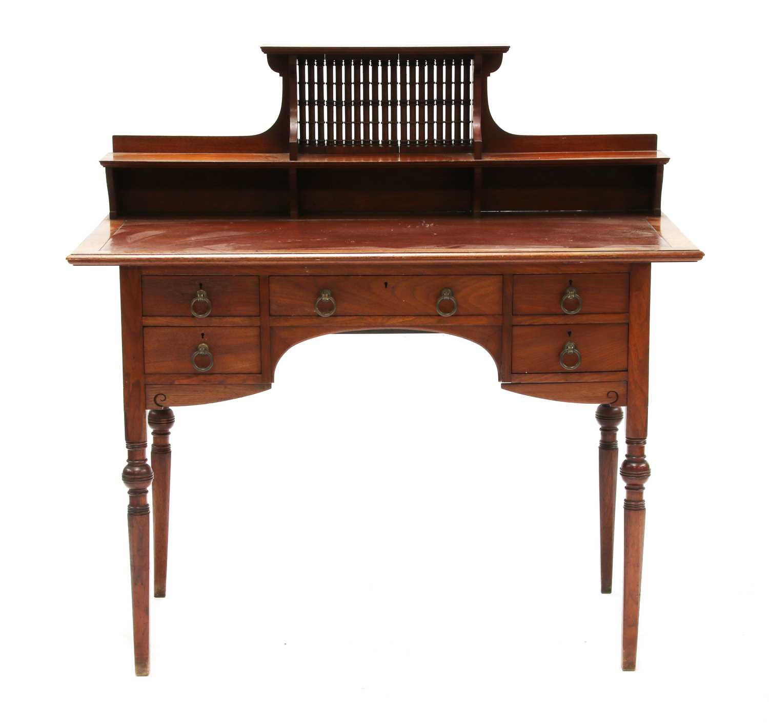 Lot 47 - A Liberty & Co. walnut desk