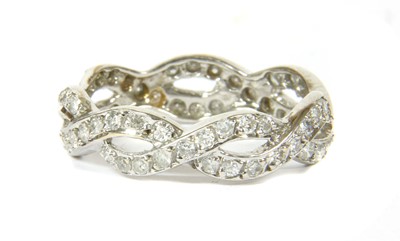 Lot 67 - A white gold diamond ring