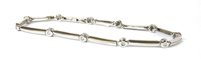 Lot 58 - A white gold diamond bracelet