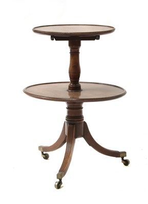 Lot 155 - A George III mahogany dumb waiter