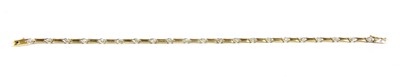 Lot 79 - A gold diamond bracelet