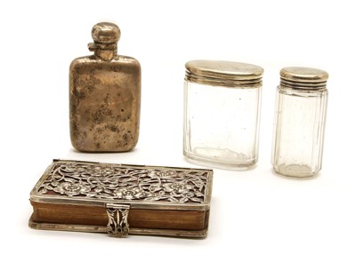 Lot 171 - A silver hip flask