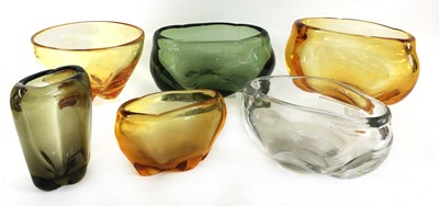 Lot 350 - Six Whitefriars lobed bowls