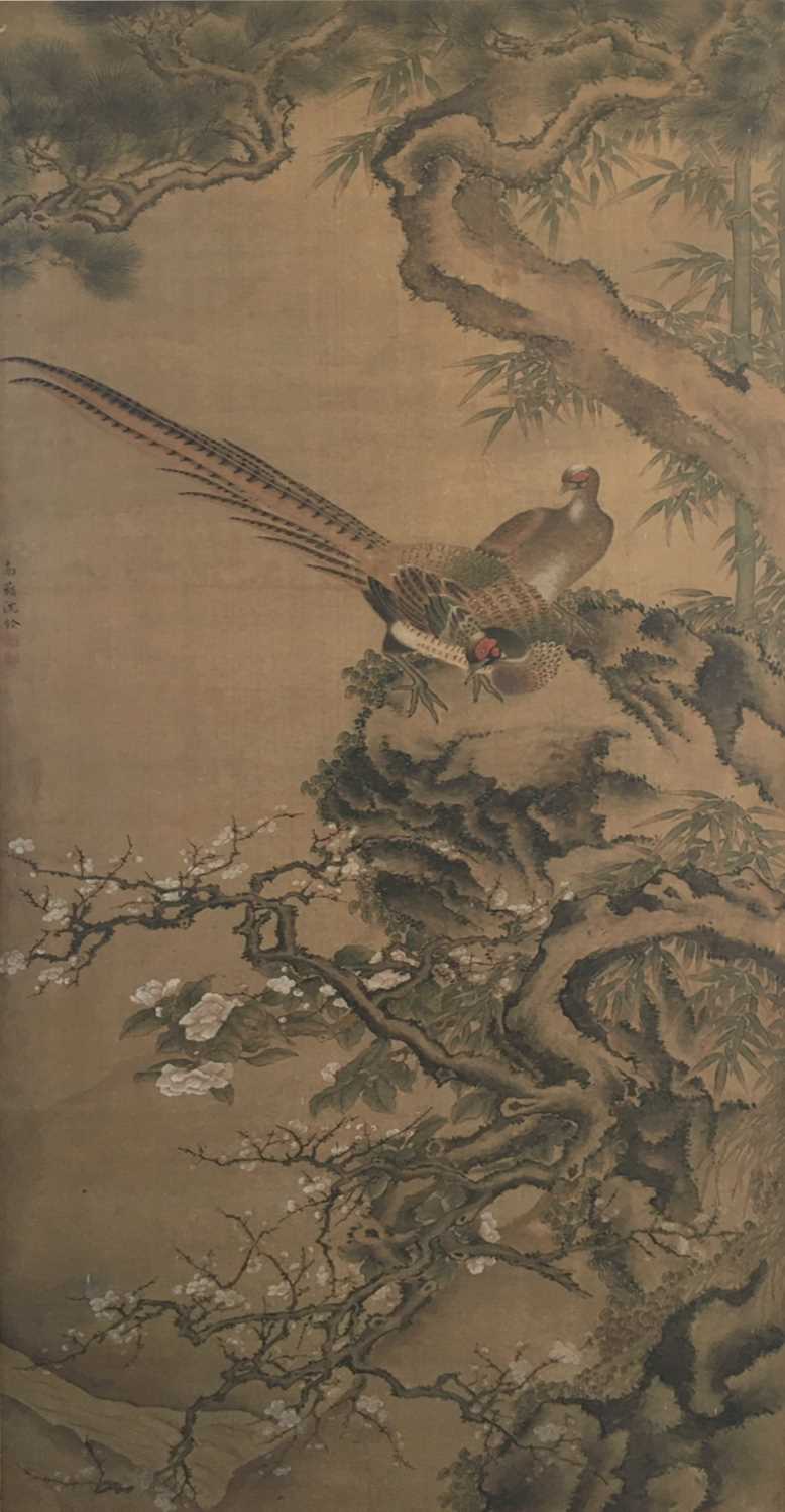Lot 92 - A Chinese gouache painting