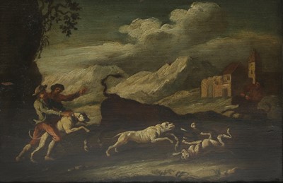 Lot 587 - Follower of Philipp Peter Roos, called Rosa da Tivoli (Italian, 1677-1706)