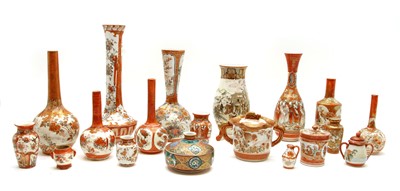 Lot 254 - A collection of Japanese kutani