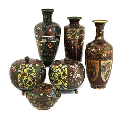 Lot 125 - A collection of Japanese cloisonné