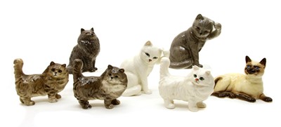 Lot 549 - A collection of Beswick cats