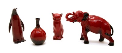 Lot 556 - A collection of Royal Doulton Flambe wares