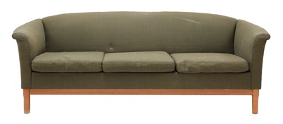 Lot 366 - A Danish green two-seater settee