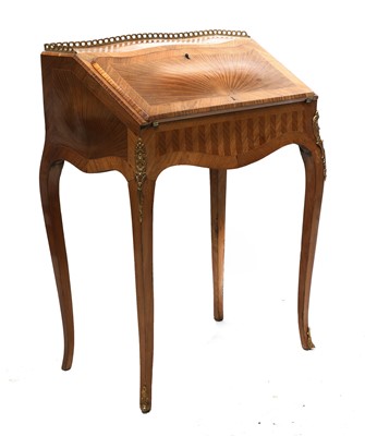 Lot 743 - A Louis XV style parquetry bureau