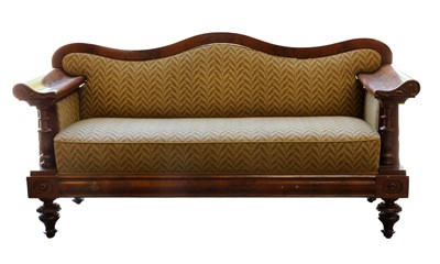 Lot 903 - A Scandinavian mahogany settee