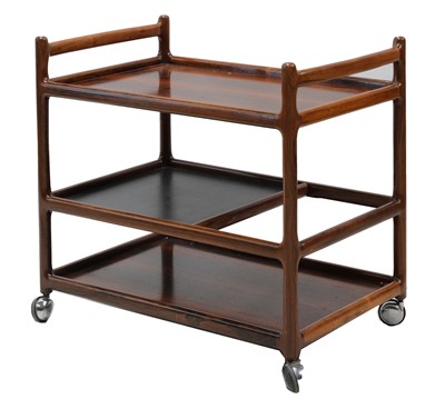 Lot 317 - A rosewood tea trolley