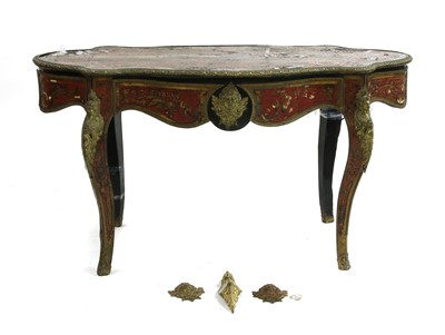 Lot 878 - A boulle work centre table