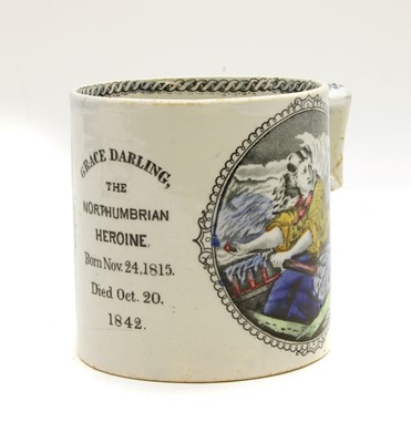 Lot 122 - A 19th century Grace Darling Forfarshire tankard