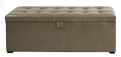 Lot 763 - A contemporary leather pouffe
