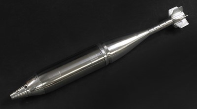 Lot 304 - A polished 80mm mortar