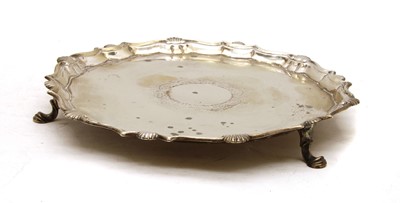 Lot 132 - A silver salver