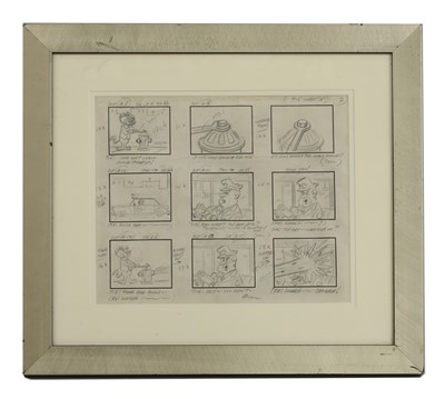 Lot 205 - A Top Cat storyboard