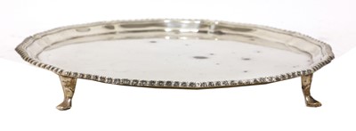 Lot 55 - A George VI silver salver