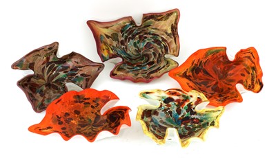 Lot 115 - Five Italian Murano millefiori glass dishes